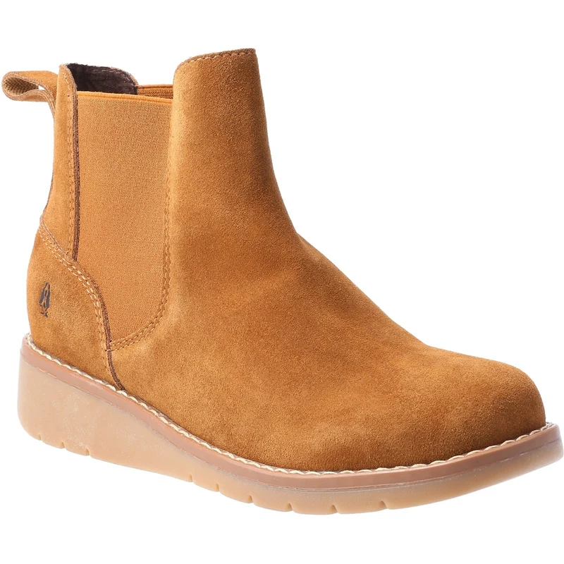 Hush Puppies Damen Layla Wildlederstiefel – Hellbraun