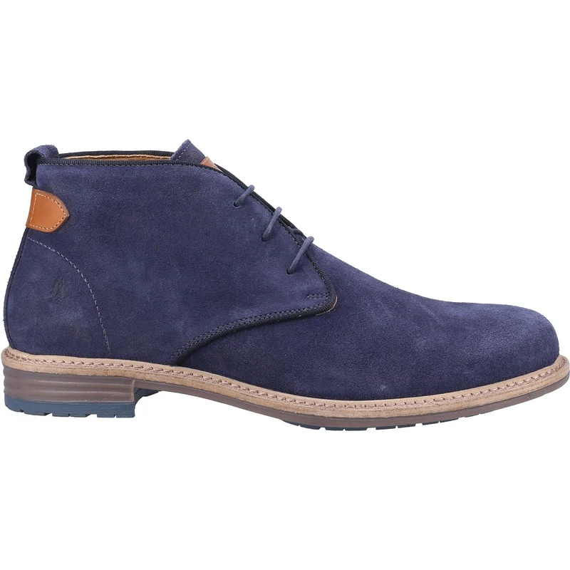 Hush Puppies Herren Jonas Chukka-Stiefel aus Wildleder – Marineblau