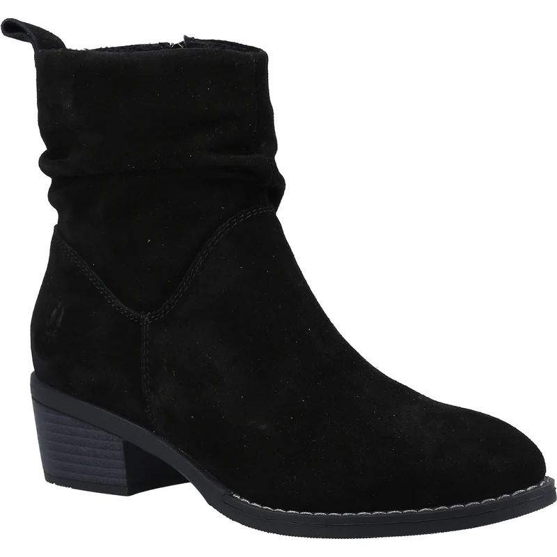 Hush Puppies Damen Iris Wildlederstiefel - Schwarz