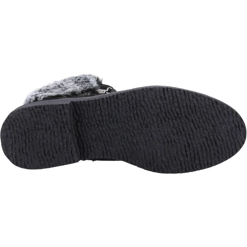 Hush Puppies Florence Wildleder-Mittelstiefel für Damen – Schwarz