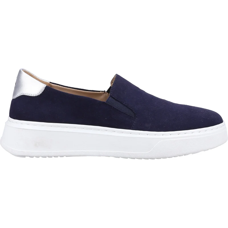 Hush Puppies Corinne Slip-On-Wildleder-Sneaker für Damen – Marineblau
