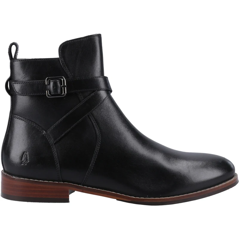 Hush Puppies Damen Cassidy Lederstiefel - Schwarz