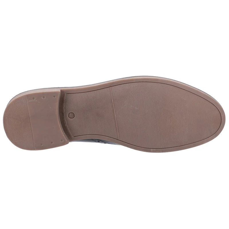 Hush Puppies Herren Bryson Lederschuhe – Marineblau