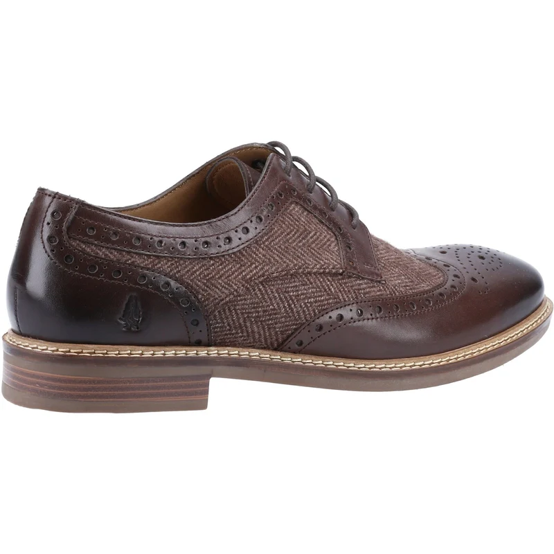 Hush Puppies Herren Bryson Lederschuhe – Schokolade