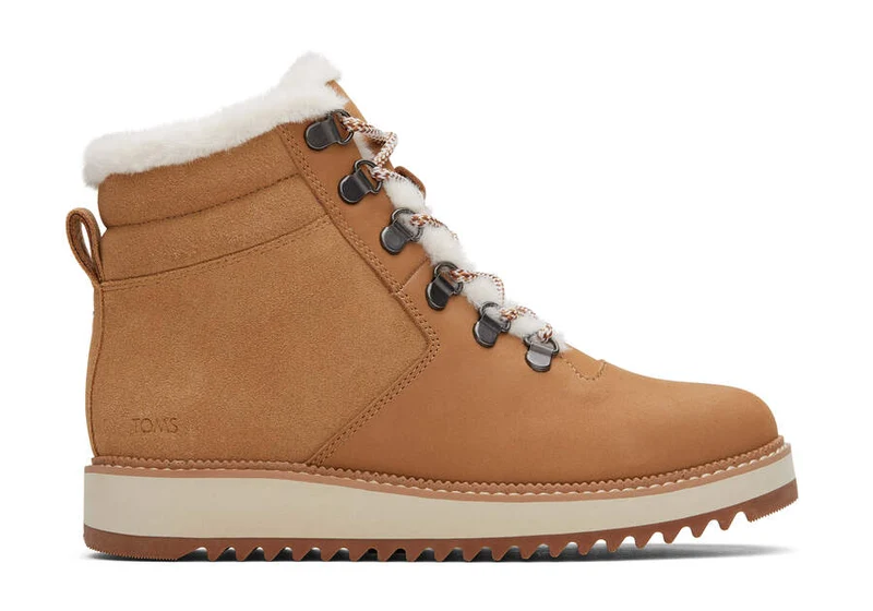 TOMS Damen-Stiefelette aus Mojave-Leder – Braun