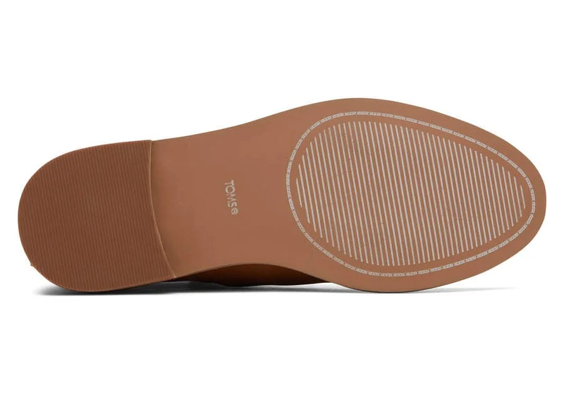TOMS Damen-Stiefelette „Charlie“ aus Leder – Braun