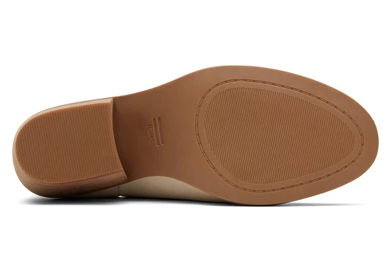 TOMS Damen-Stiefelette Everly aus Leder mit Ausschnitten – Beige