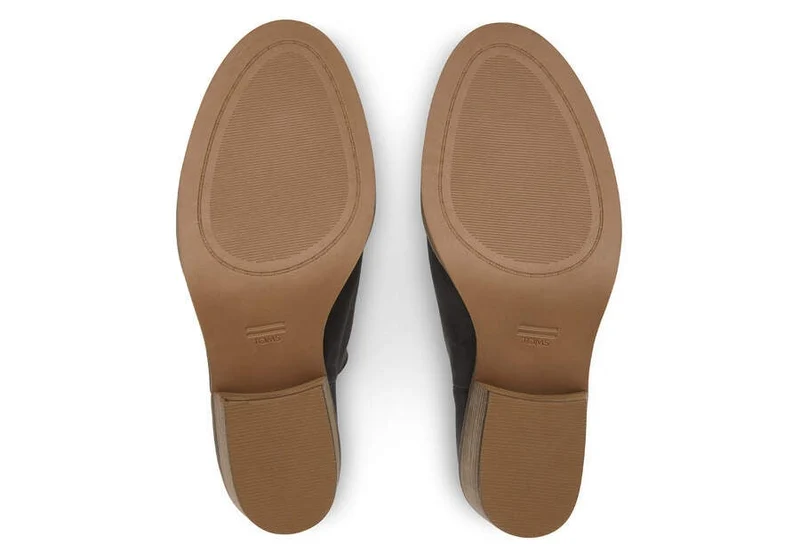 TOMS Damen-Stiefelette Everly aus Leder mit Ausschnitten - Schwarz