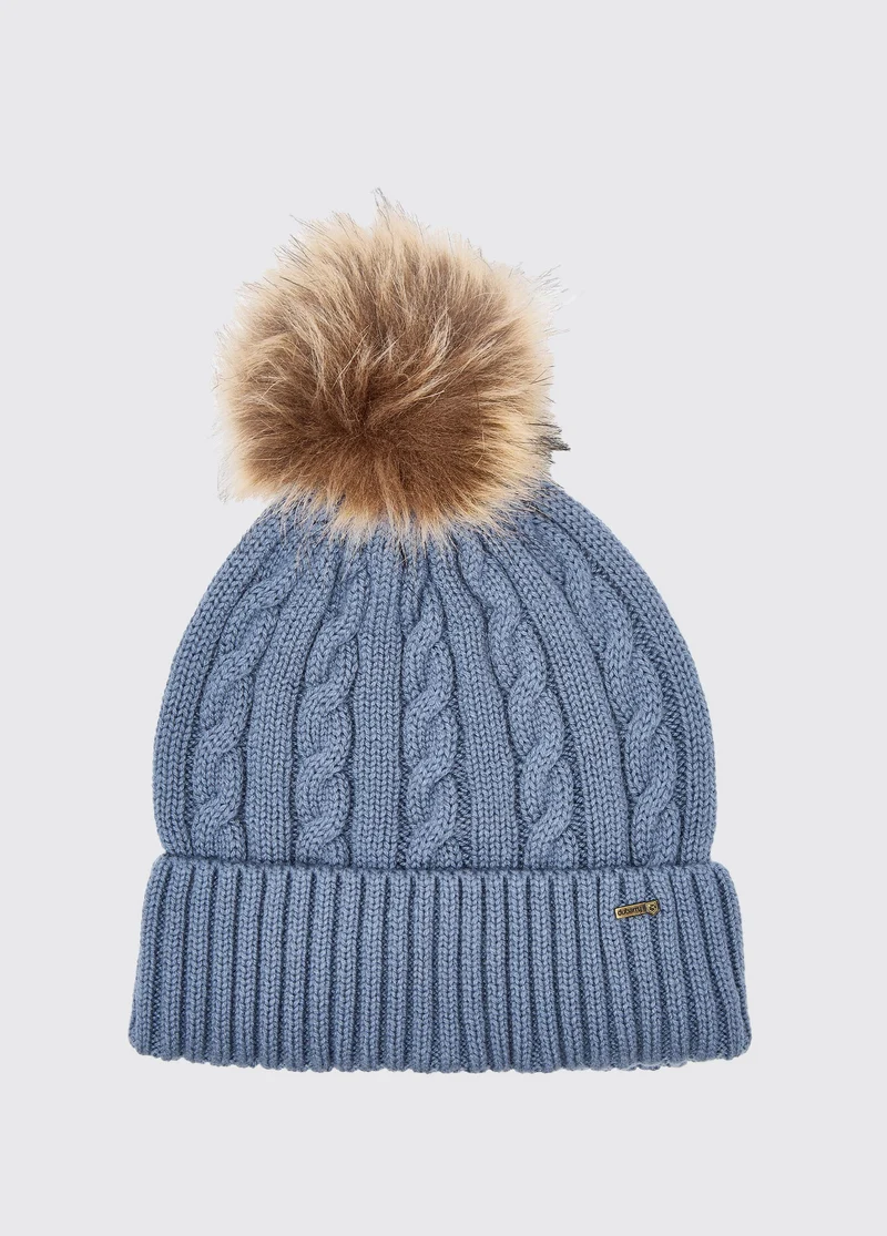 Forester Strickmütze mit Bommel - Indigo