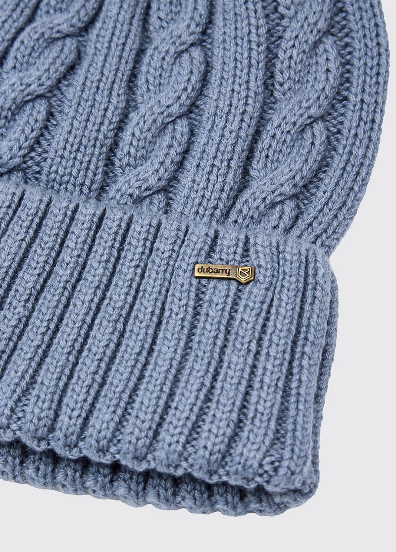Forester Strickmütze mit Bommel - Indigo