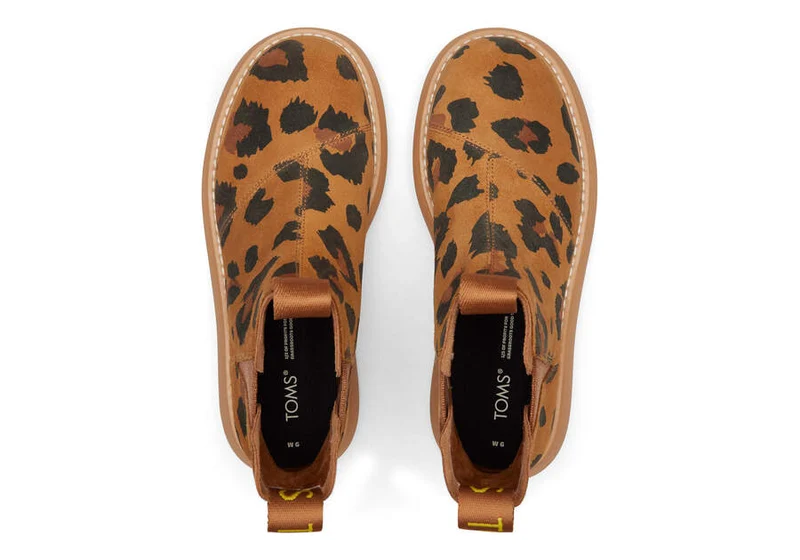 TOMS Damen Alpargata Mallow Chelsea Stiefel - Braun Leopard