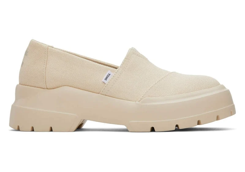 TOMS Damen Combat Low Schuh – Beige