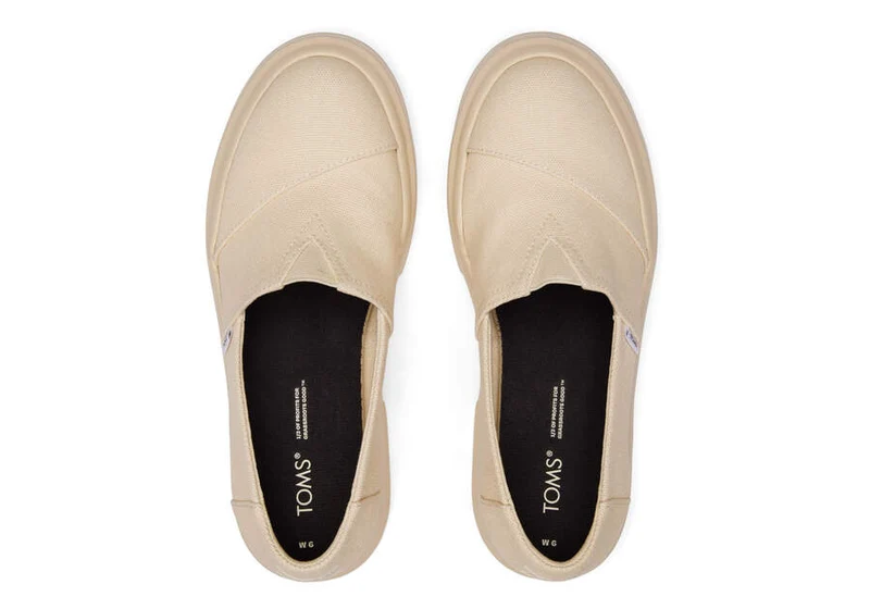 TOMS Damen Combat Low Schuh – Beige
