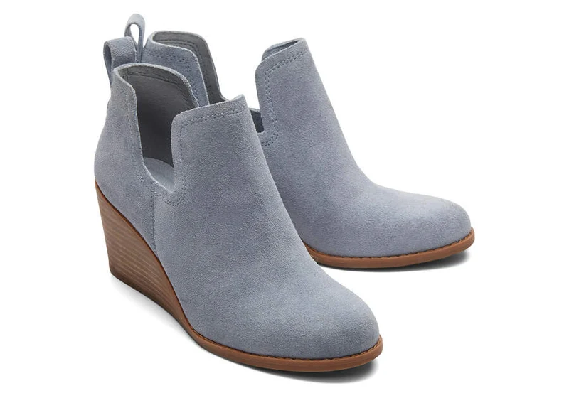 TOMS Kallie Wildlederstiefel für Damen – Steingrau