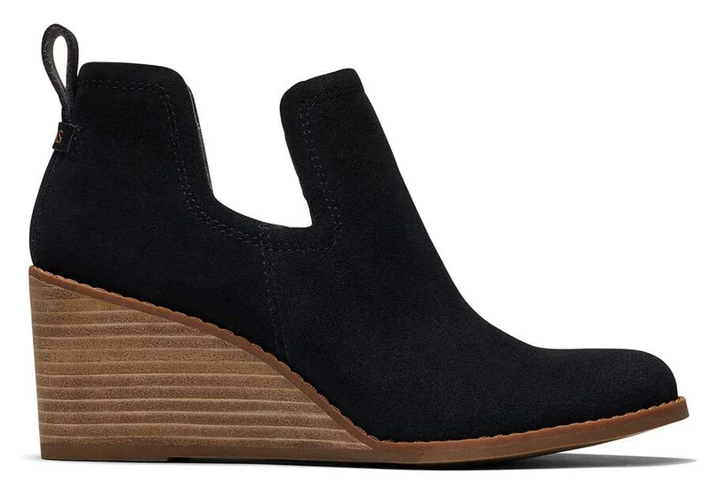 TOMS Kallie Wildlederstiefel für Damen – Schwarz