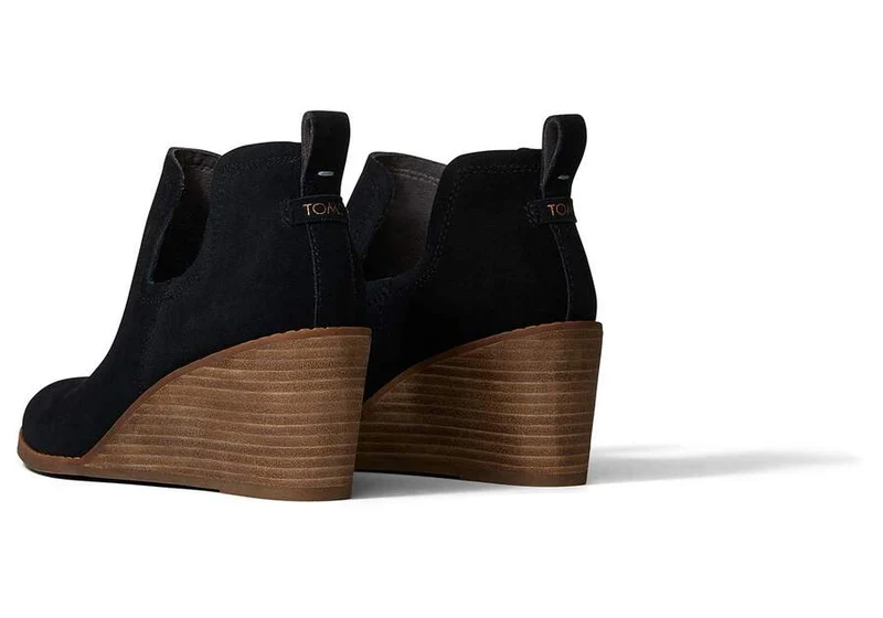 TOMS Kallie Wildlederstiefel für Damen – Schwarz