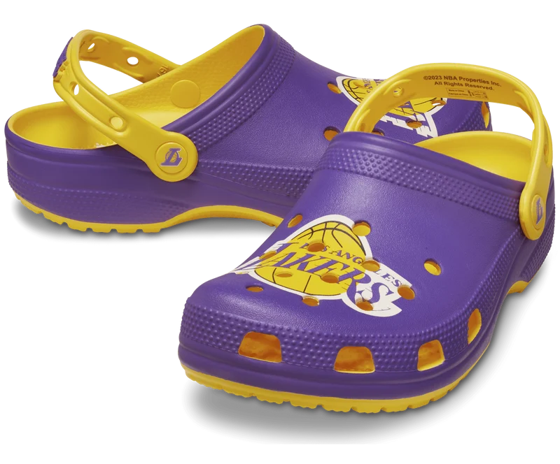 Crocs Unisex-Clog der Los Angeles Lakers – Sonnenblume