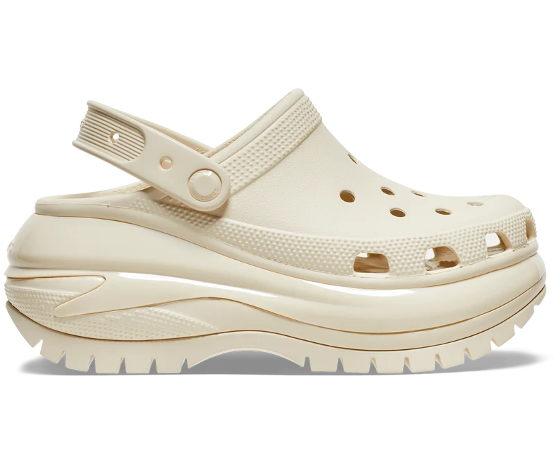 Crocs Unisex Classic Mega Crush Clog – Knochen