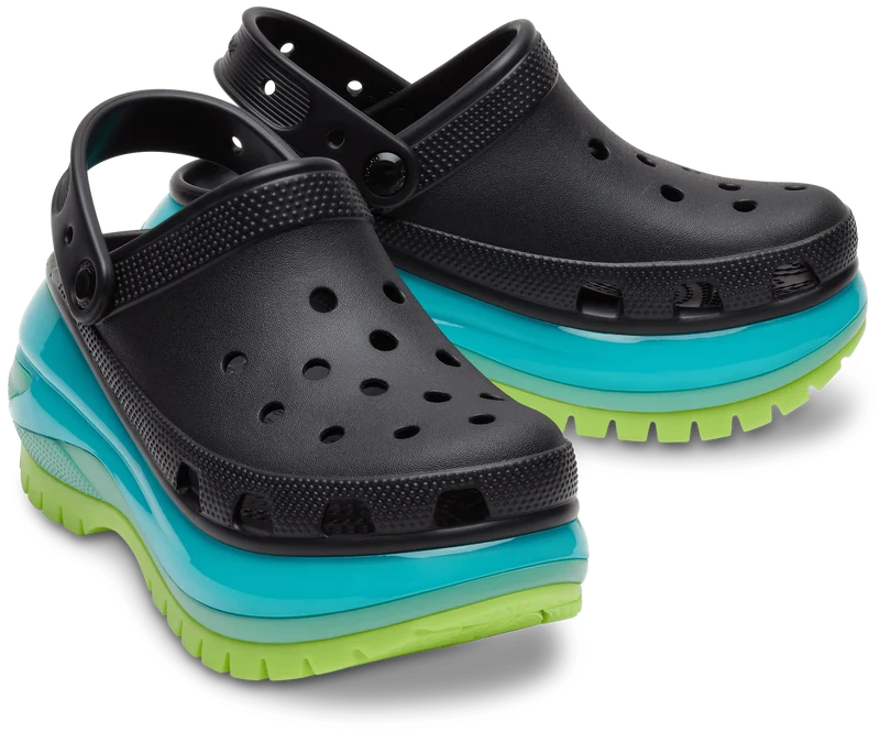 Crocs Unisex Classic Mega Crush Clog – Schwarz