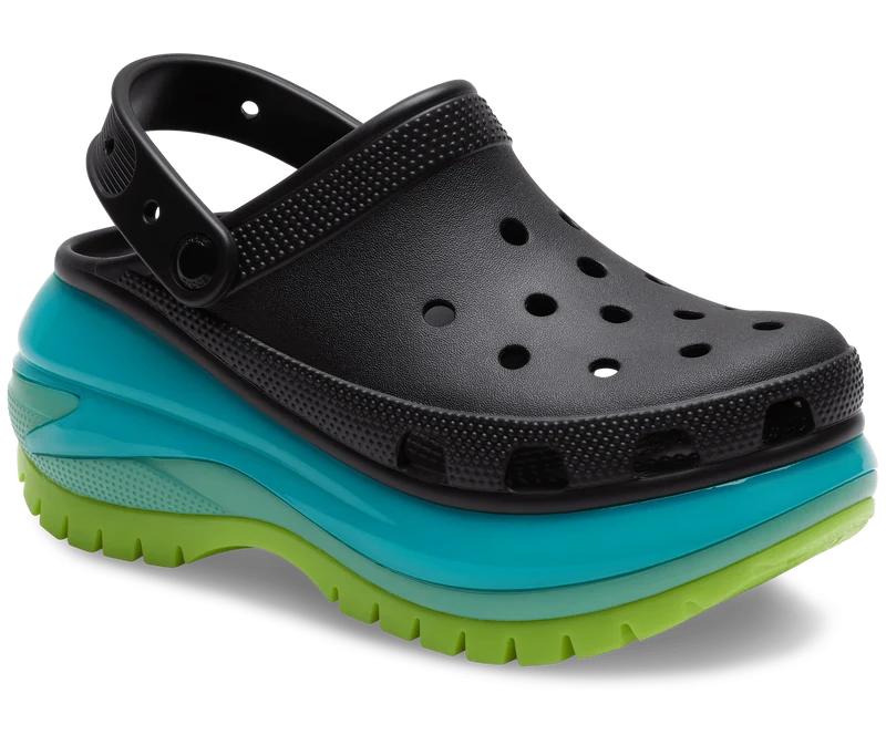 Crocs Unisex Classic Mega Crush Clog – Schwarz