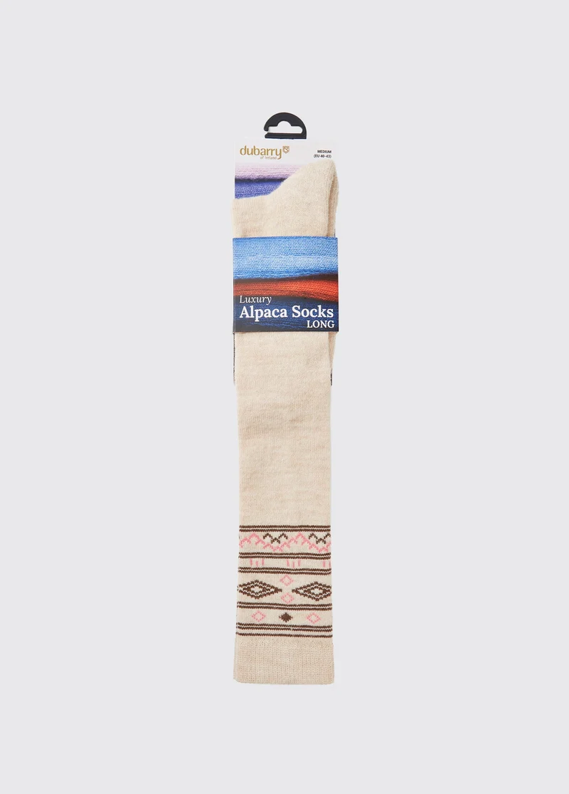 Rolestown Fair Isle Alpaka Socken - Oat