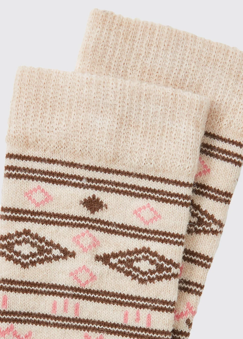 Rolestown Fair Isle Alpaka Socken - Oat