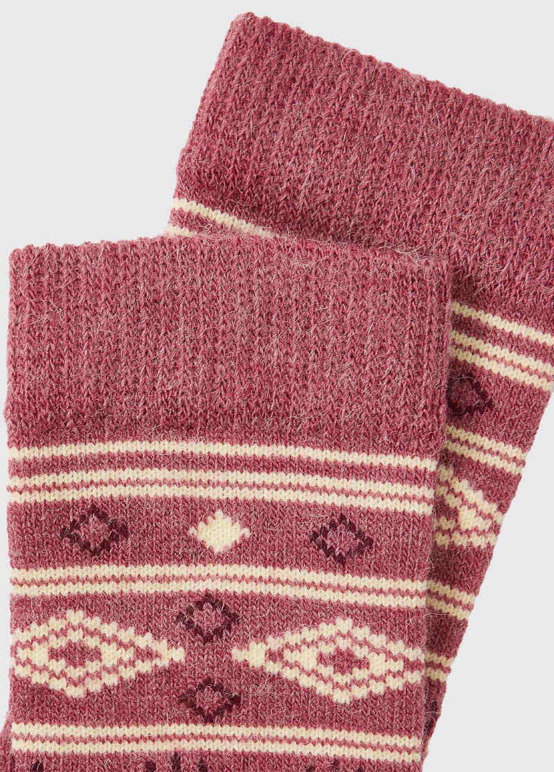 Rolestown Fair Isle Alpaka Socken - Clover