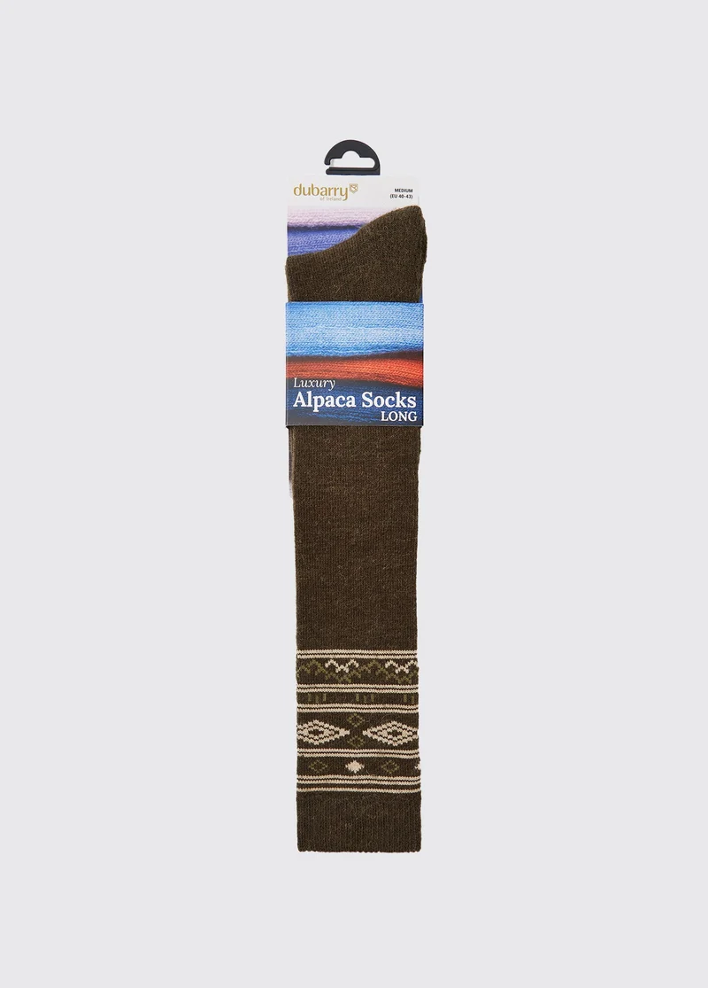 Rolestown Fair Isle Alpaka Socken - Olive