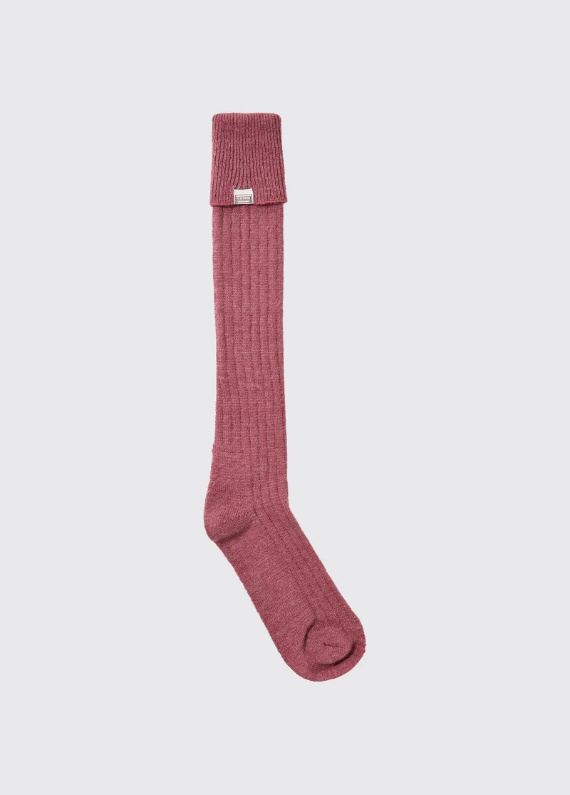 Alpaka knielange Socken - Clover