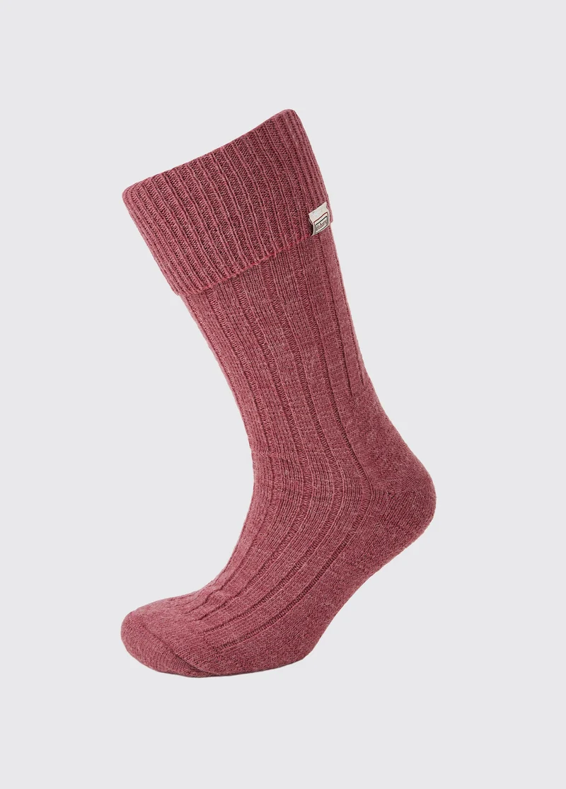 Alpaka knielange Socken - Clover