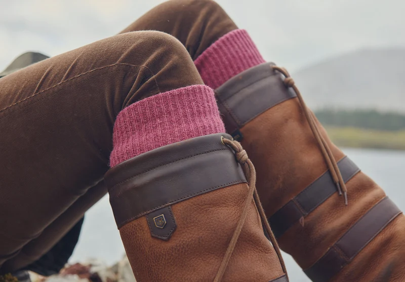 Alpaka knielange Socken - Clover