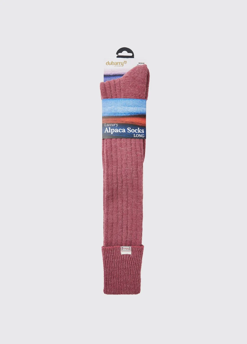 Alpaka knielange Socken - Clover
