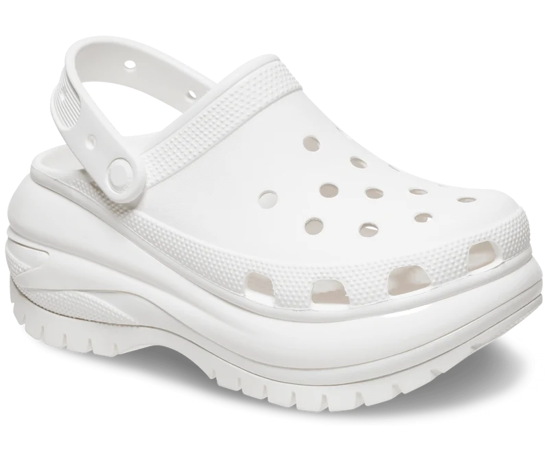 Crocs Unisex Classic Mega Crush Clog – Weiß