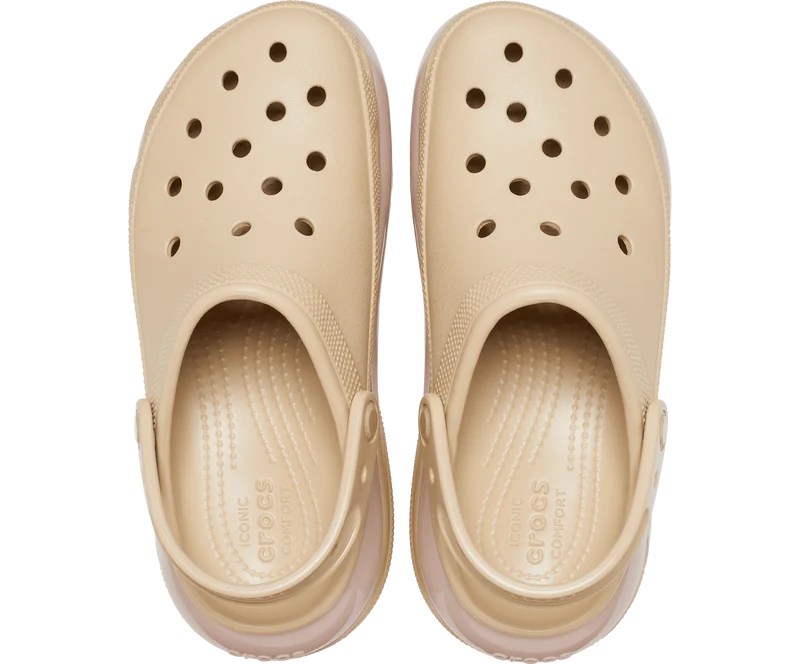 Crocs Unisex Classic Mega Crush Clog – Chai / Multi