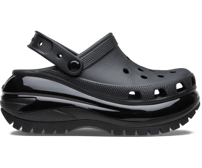 Crocs Unisex Classic Mega Crush Clog – Schwarz