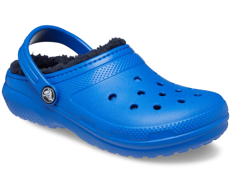 Crocs Kinderklassiker Lined Clog - Blauer Blitz