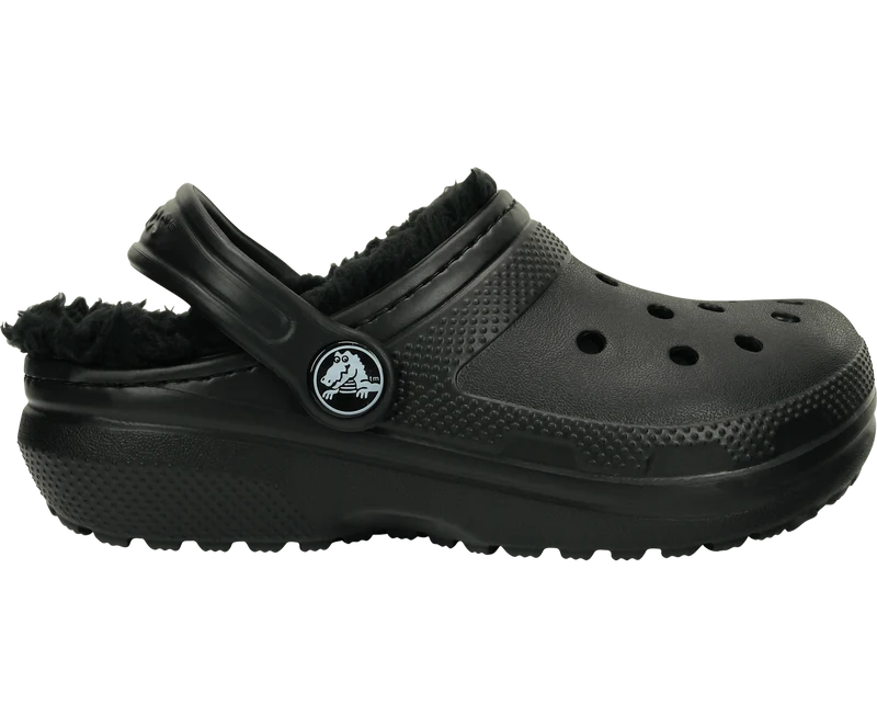 Crocs Kinderklassiker Lined Clog - Schwarz