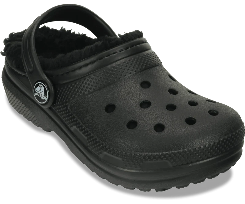 Crocs Kinderklassiker Lined Clog - Schwarz