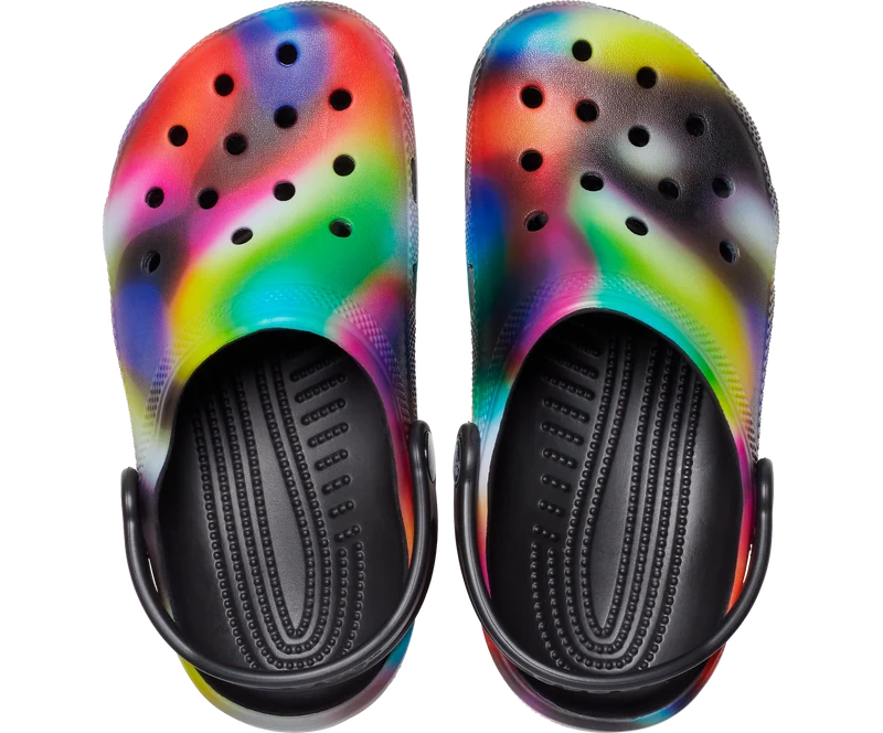Crocs Klassischer Solarized-Clog für Kinder – Schwarz