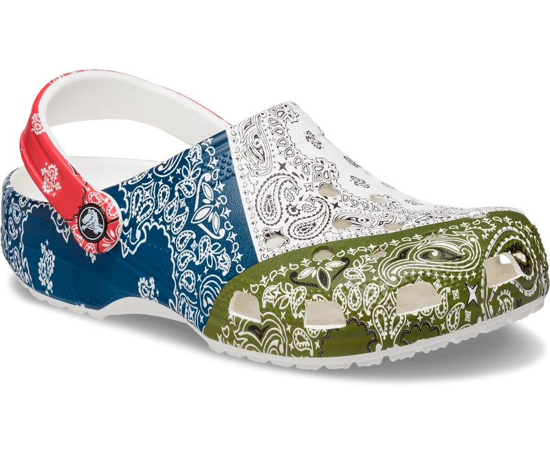 Crocs Klassischer Unisex-Bandana-Clog – Mehrfarbig