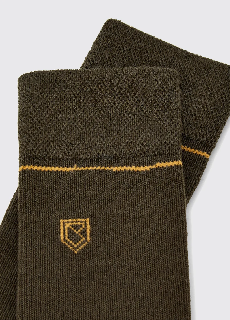Lambeg Lange PrimaLoft® Socken - Olive