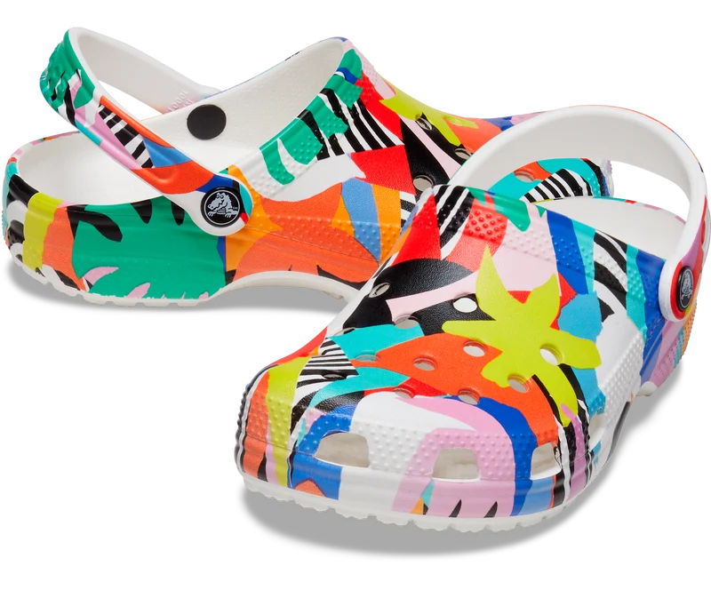 Crocs Unisex Classic Retro Resort Clog – Weiß
