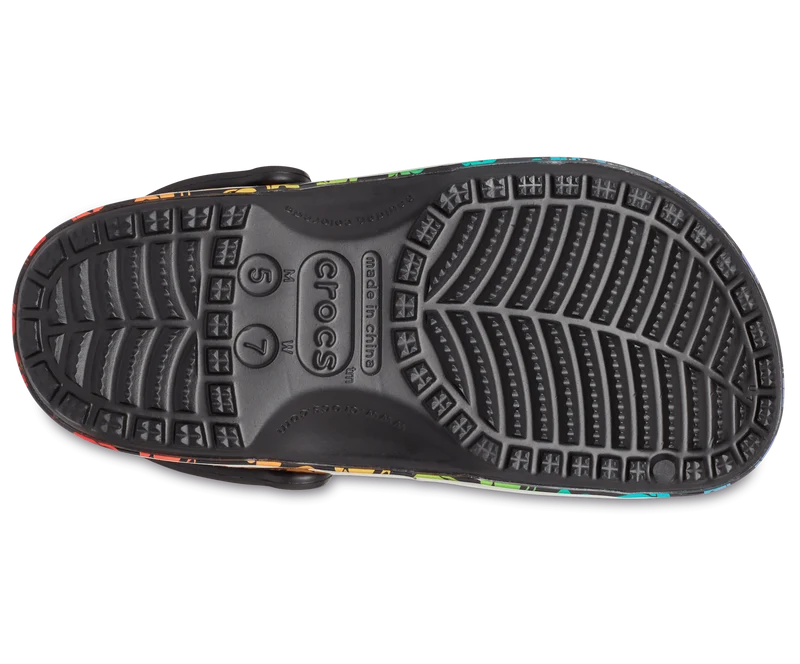 Crocs Unisex Disney Rainbow Celebration Clog – Schwarz