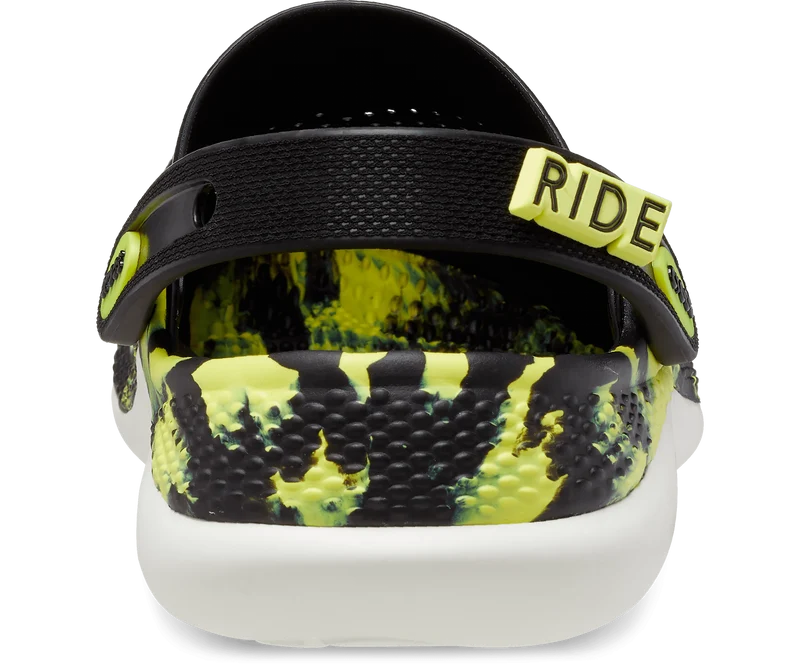 Crocs Unisex Literide 360 ​​Marbled Clog – Schwarz
