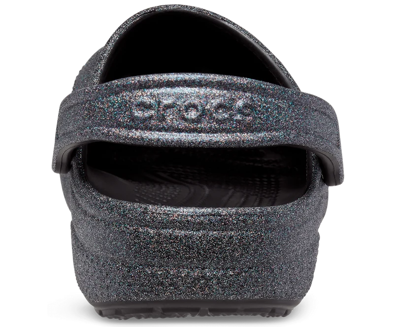 Crocs Unisex Classic Glitter II Clog – Schwarz