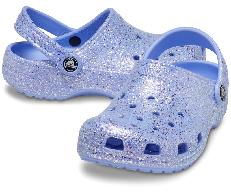 Crocs Klassischer Glitzer-Clog für Kinder – Moon Jelly