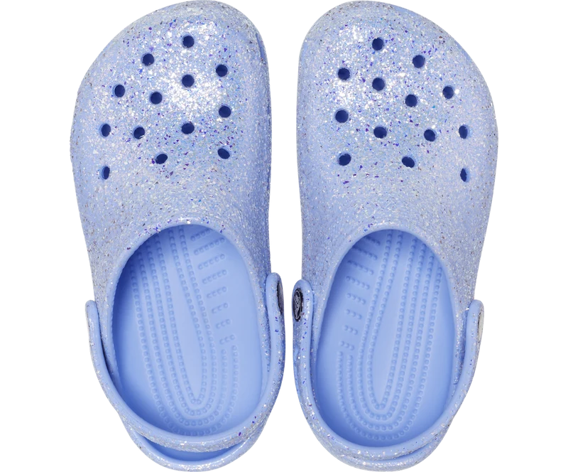 Crocs Klassischer Glitzer-Clog für Kinder – Moon Jelly