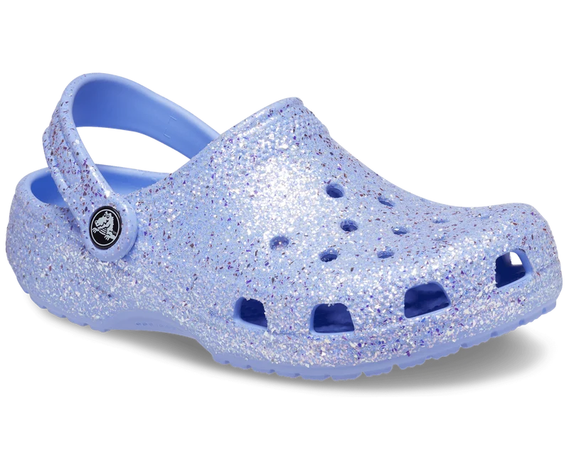 Crocs Klassischer Glitzer-Clog für Kinder – Moon Jelly