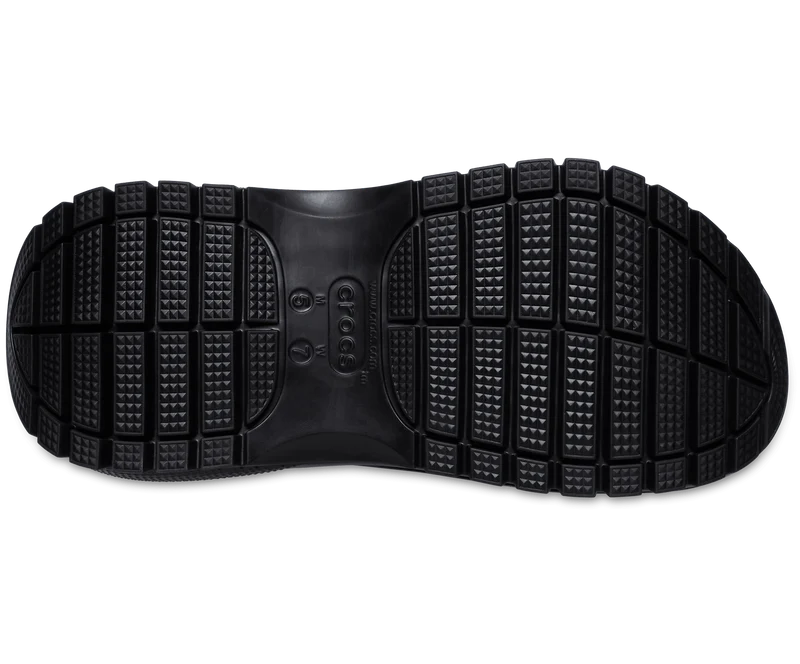 Crocs Unisex Classic Mega Crush Rebel Rebel Clog – Schwarz