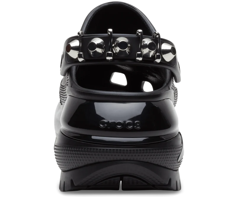 Crocs Unisex Classic Mega Crush Rebel Rebel Clog – Schwarz